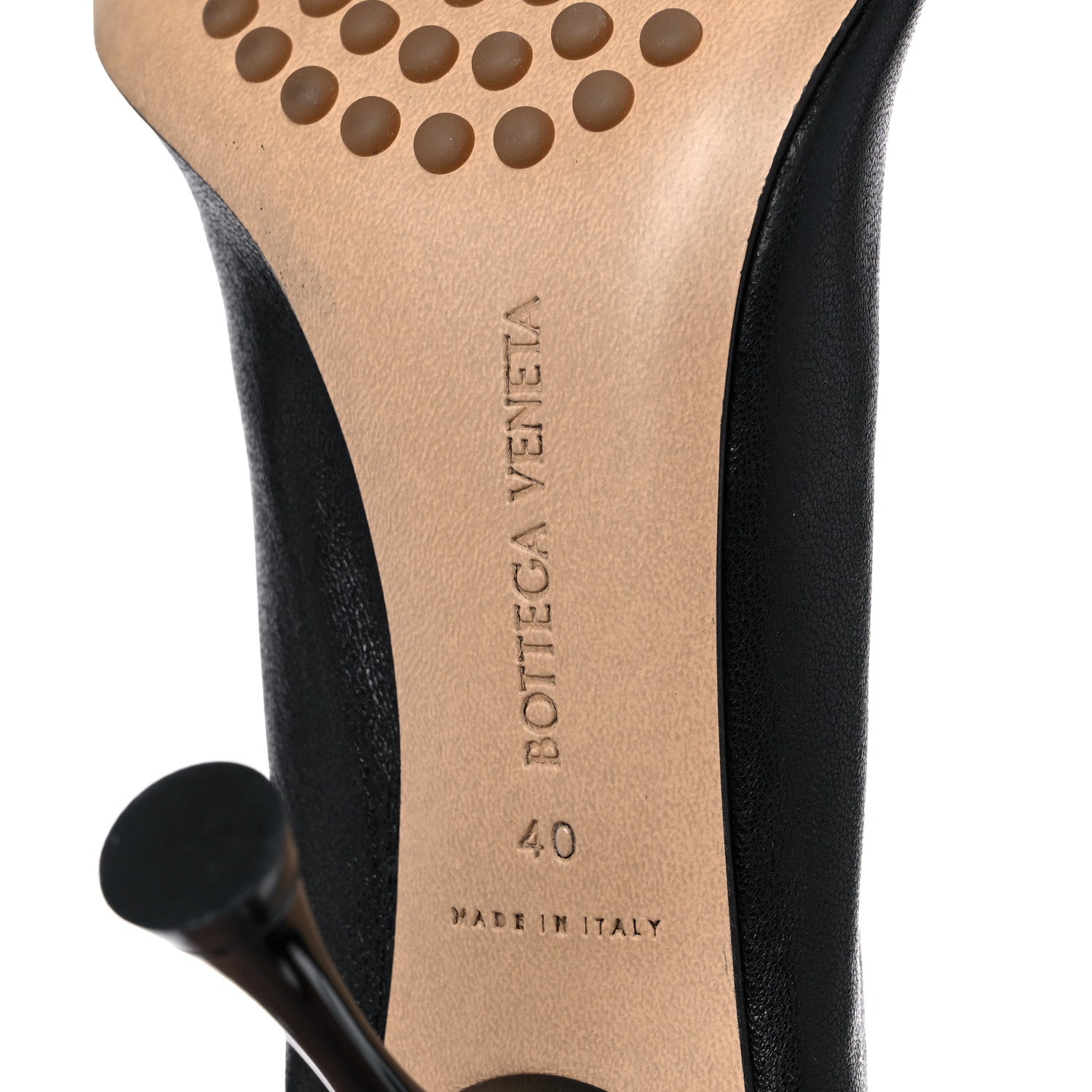 Bottega Veneta Stretch Nappa Dot Pumps 40 Black 6 of 8
