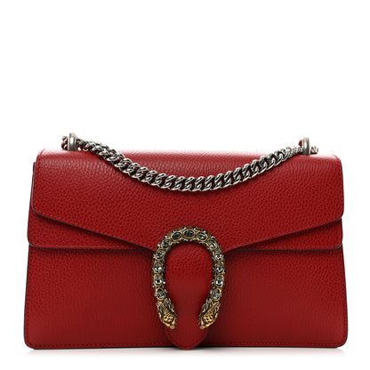 Gucci Dollar Calfskin Swarovski Crystal Small Dionysus Shoulder Bag Hibiscus Red 1 of 15
