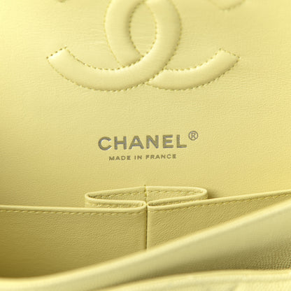 Chanel Caviar Quilted Medium Double Flap Light Yellow 8 of 11