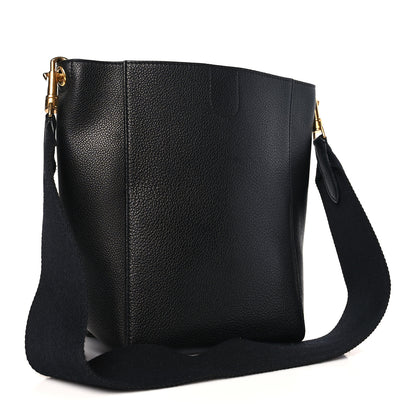 Celine Soft Grained Calfskin Small Sangle Bucket Bag Black 3 of 8