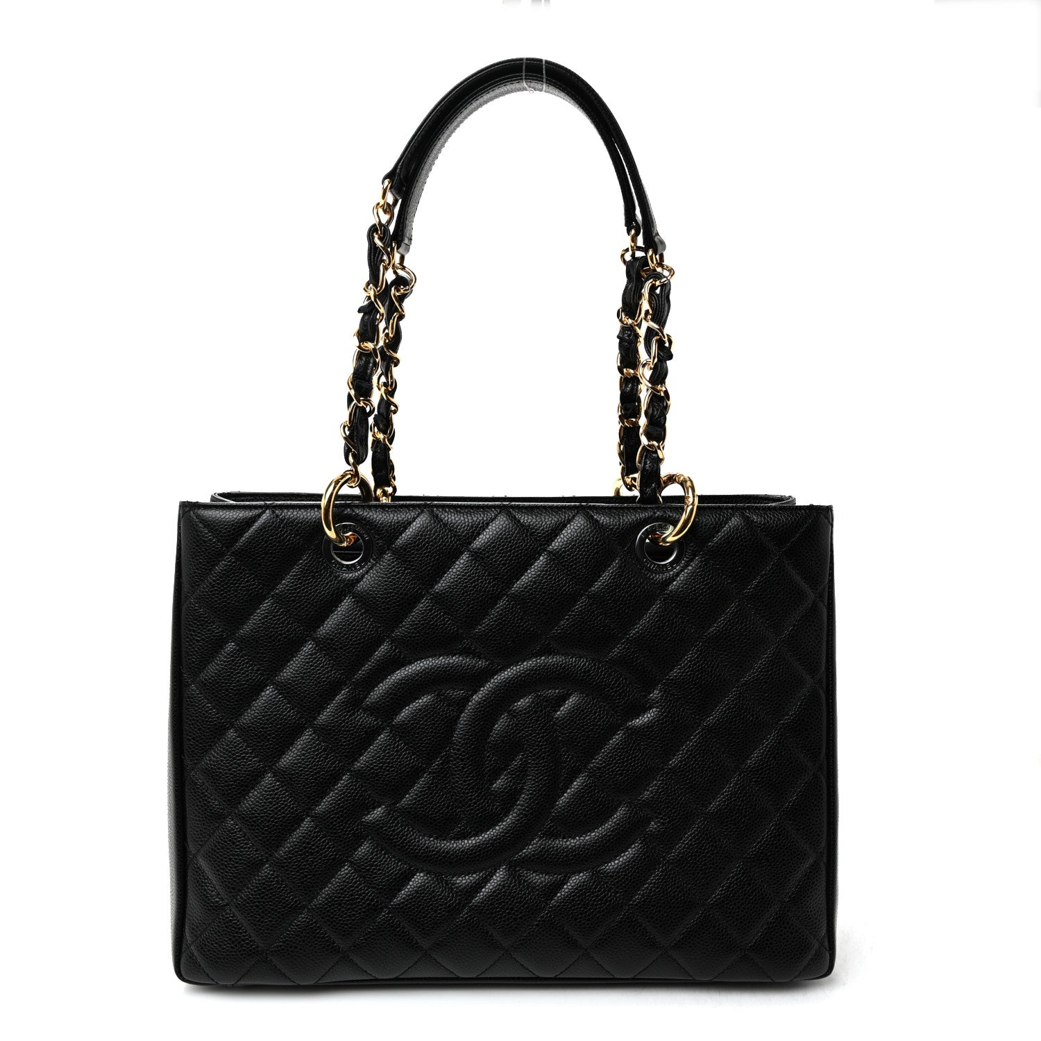 Chanel Caviar Quilted Grand Shopping Tote GST Black 1 of 11