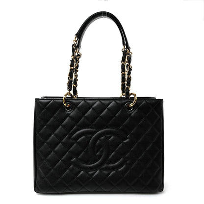 Chanel Caviar Quilted Grand Shopping Tote GST Black 1 of 11