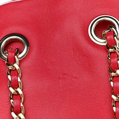 Chanel Lambskin Quilted Large In Seoul Backpack Red 9 of 9