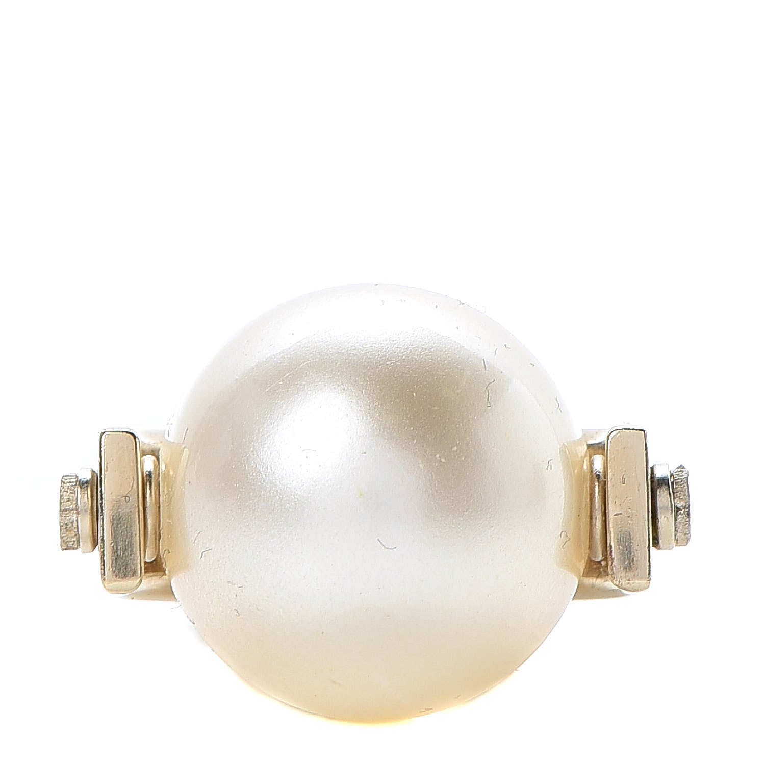 Chanel Pearl CC Ring 7 Gold 1 of 5
