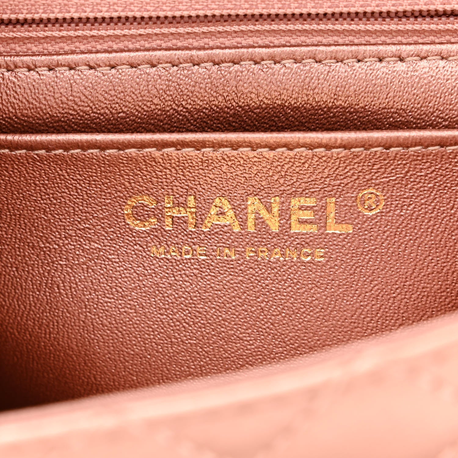 Chanel Metallic Grained Calfskin Quilted 2.55 Reissue Mini Flap Copper Pink 6 of 11