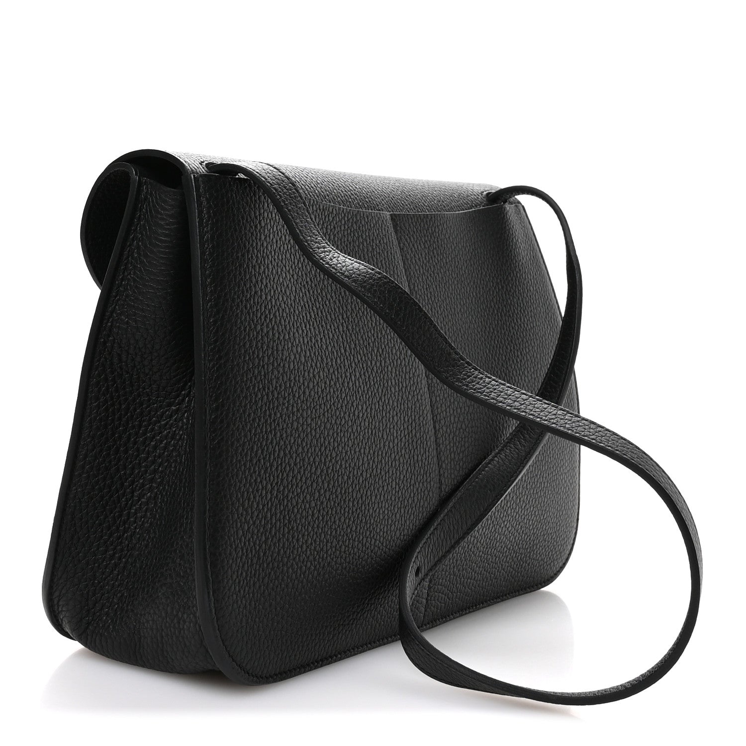 Hermes Taurillon Clemence Halzan 31 Black Black 3 of 11