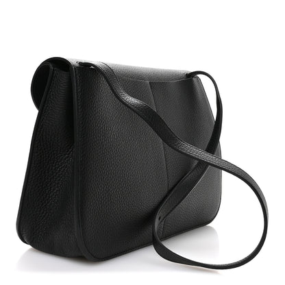 Hermes Taurillon Clemence Halzan 31 Black Black 3 of 11