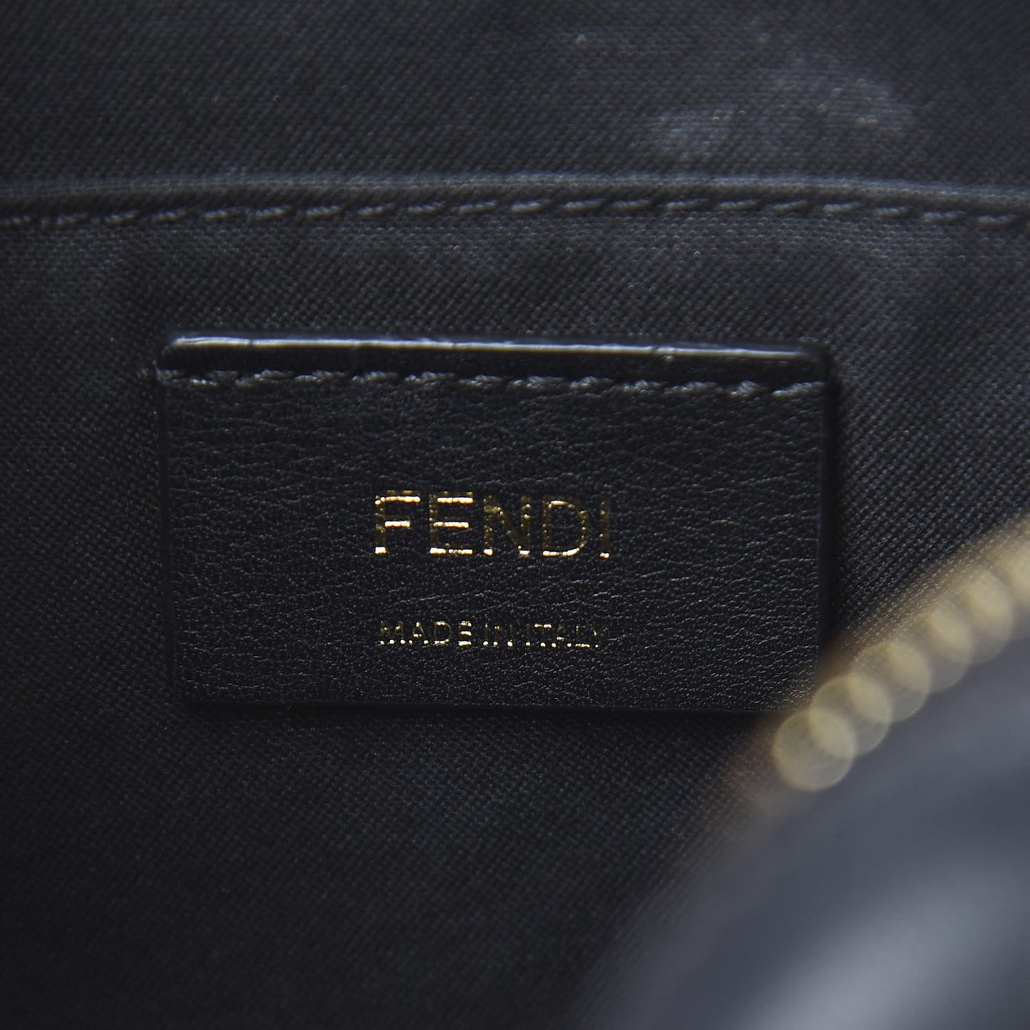 Glazed Fabric Vitello Century FF 1974 Stamp Patch Camera Case Mogano Panna Black