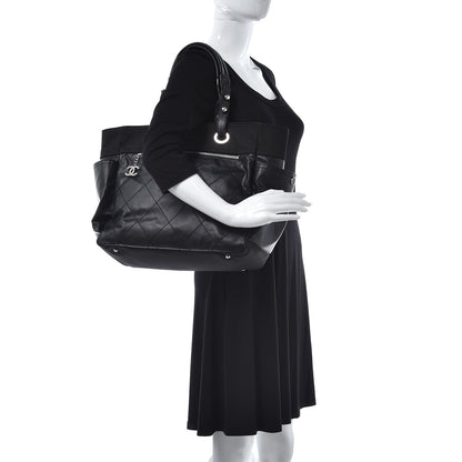 Chanel Coated Canvas Large Paris Biarritz Tote Black 2 of 19