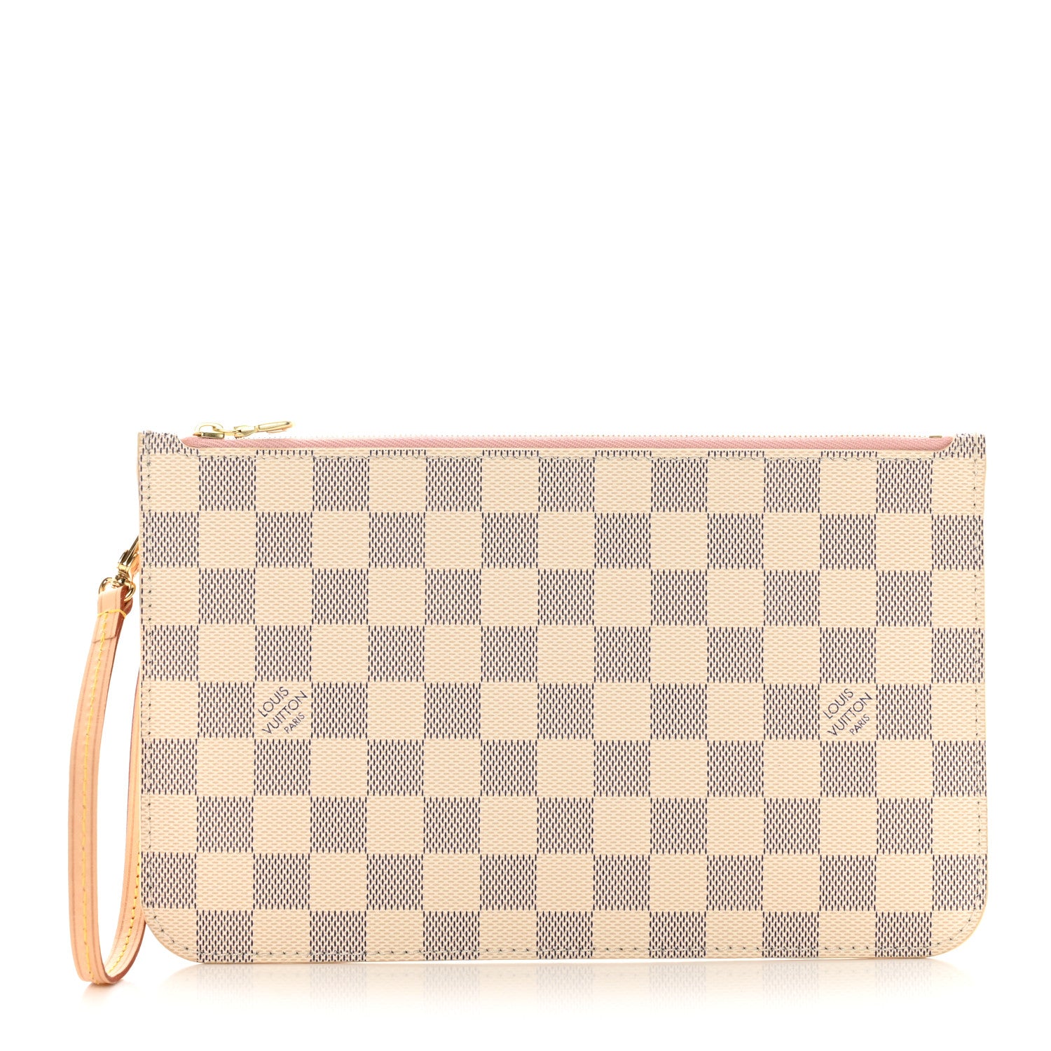 Louis Vuitton Damier Azur Neverfull MM GM Pochette Rose Ballerine 1 of 6