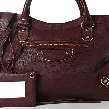 Balenciaga Chevre Gold Metallic Edge Hardware City Cassis 8 of 12