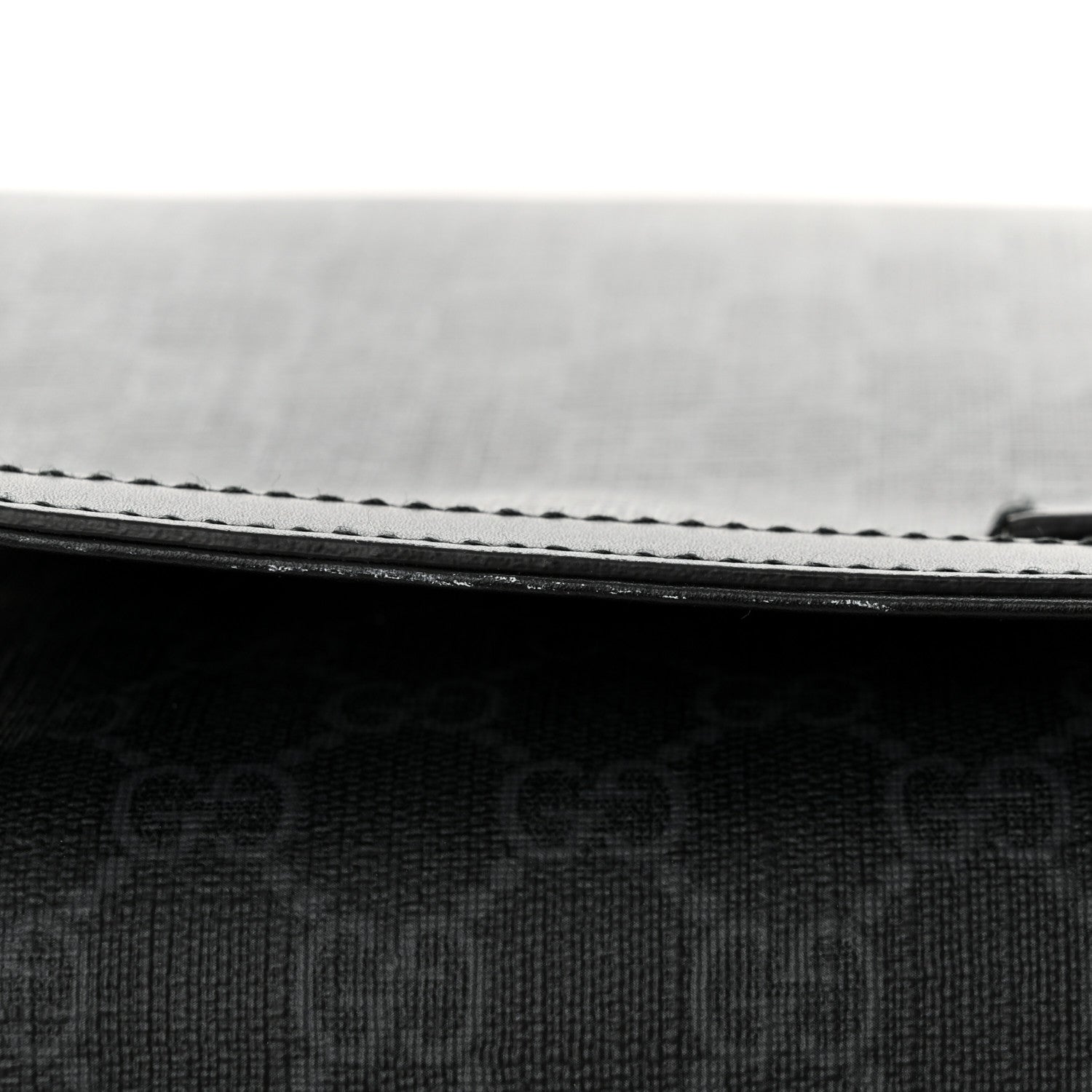 Gucci GG Supreme Monogram Web Messenger Diaper Bag Black Grey 11 of 11