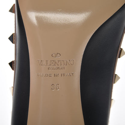 Valentino Garavani Nappa Rockstud 100mm Pumps 36 Black Poudre 6 of 10