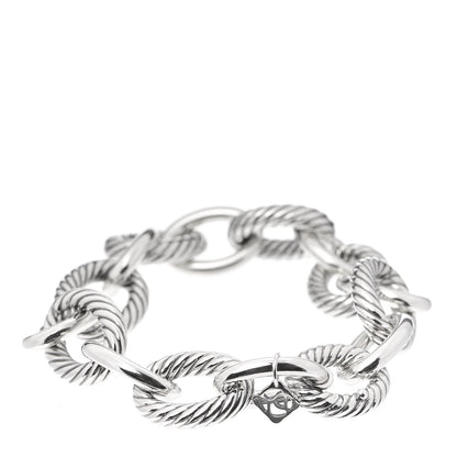 David Yurman Sterling Silver 17mm Extra Large Oval Link Bracelet 3 of 5