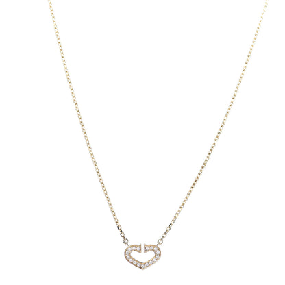 Cartier 18K Yellow Gold Diamond Hearts And Symbols Pendant Necklace 1 of 7