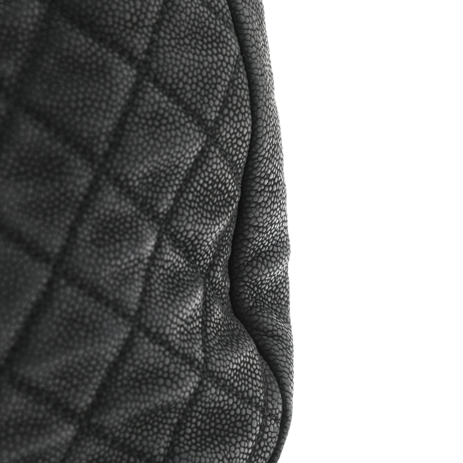 Chanel Iridescent Caviar Quilted Country Chic Hobo Black 12 of 14
