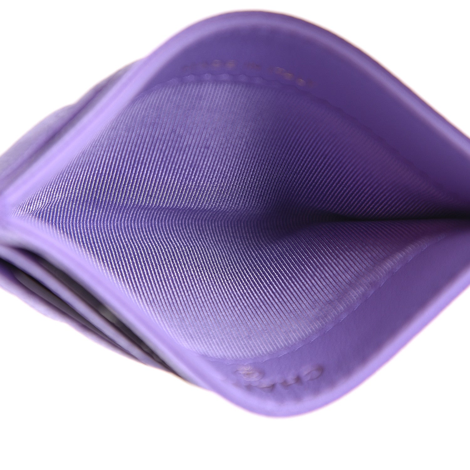 Chanel Caviar Quilted Card Holder Purple 4 of 7