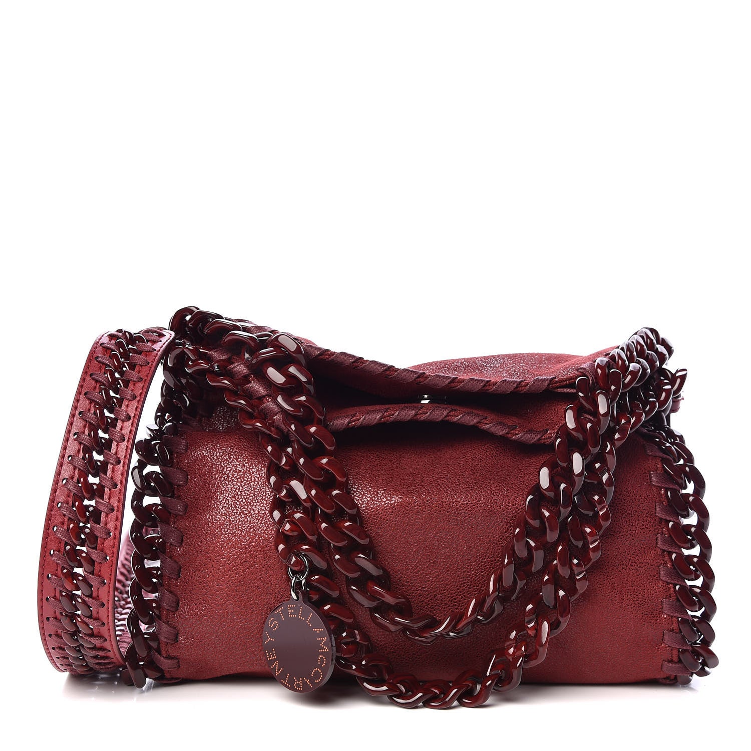 Stella McCartney Shaggy Deer Mini Candy Falabella Ruby 1 of 10