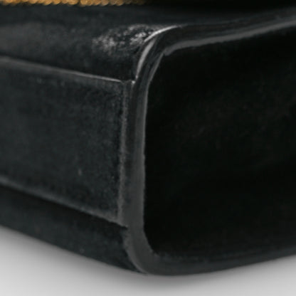 Saint Laurent Suede Small Classic Monogram Kate Tassel Satchel Black 10 of 10