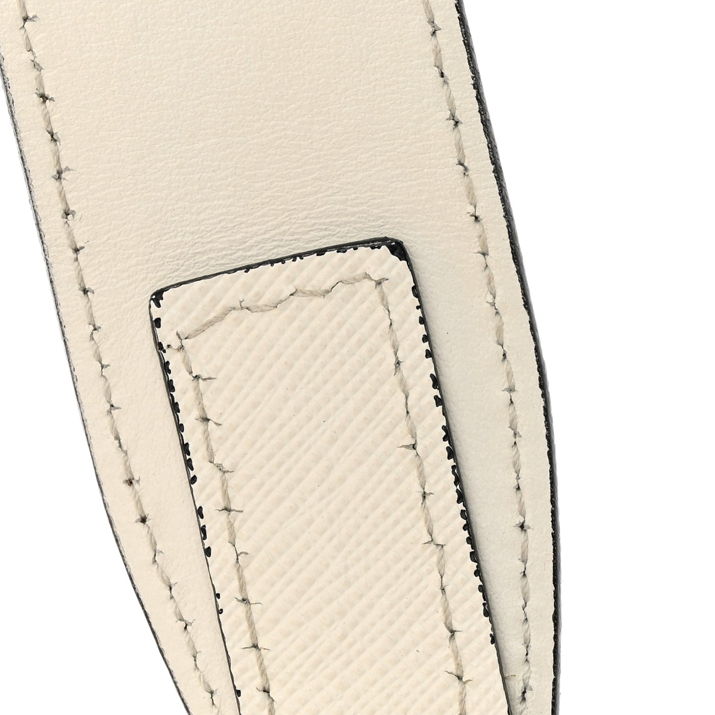 Saffiano Travel Small Brique Top Handle Crossbody Bag White