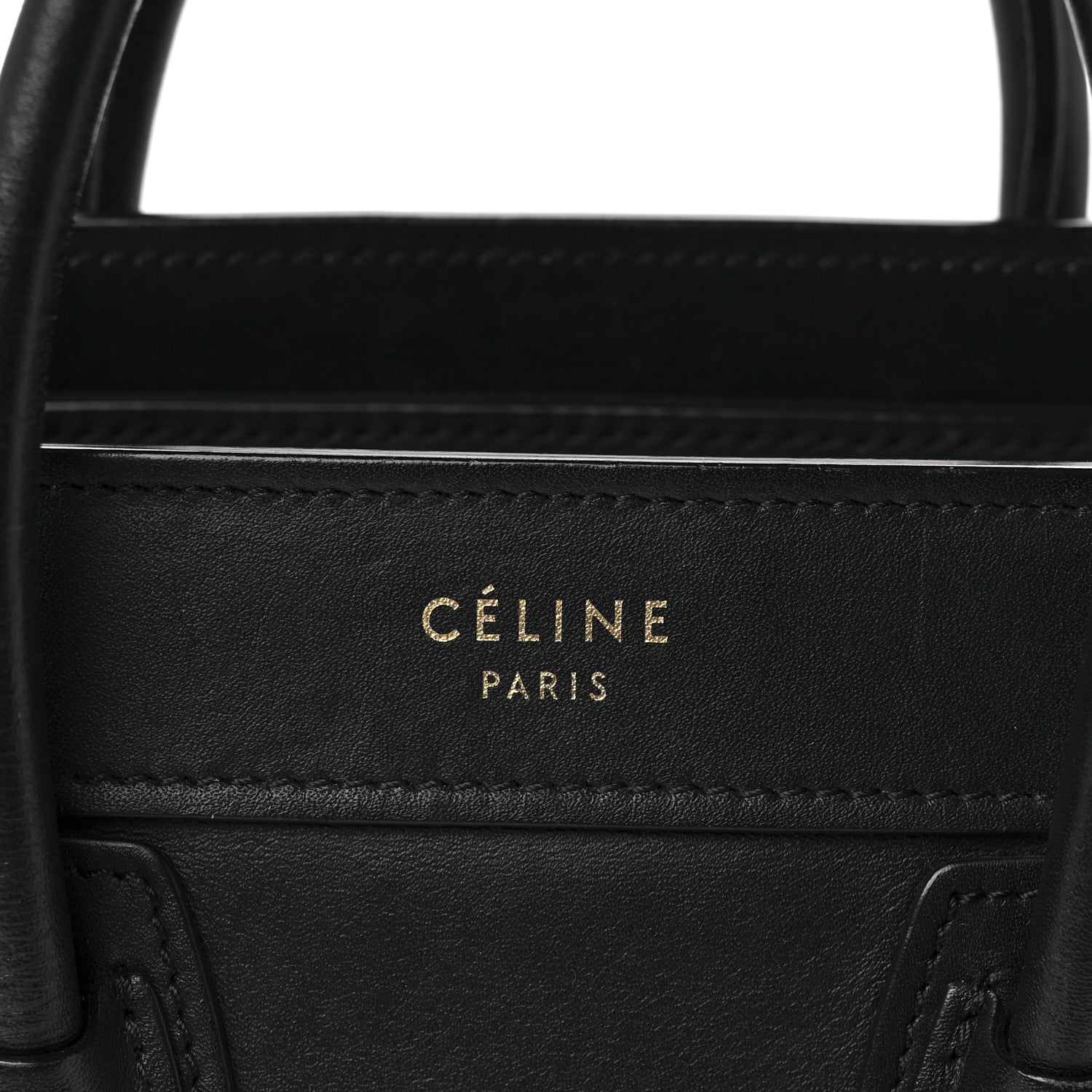 Celine Smooth Calfskin Nano Luggage Black 7 of 11