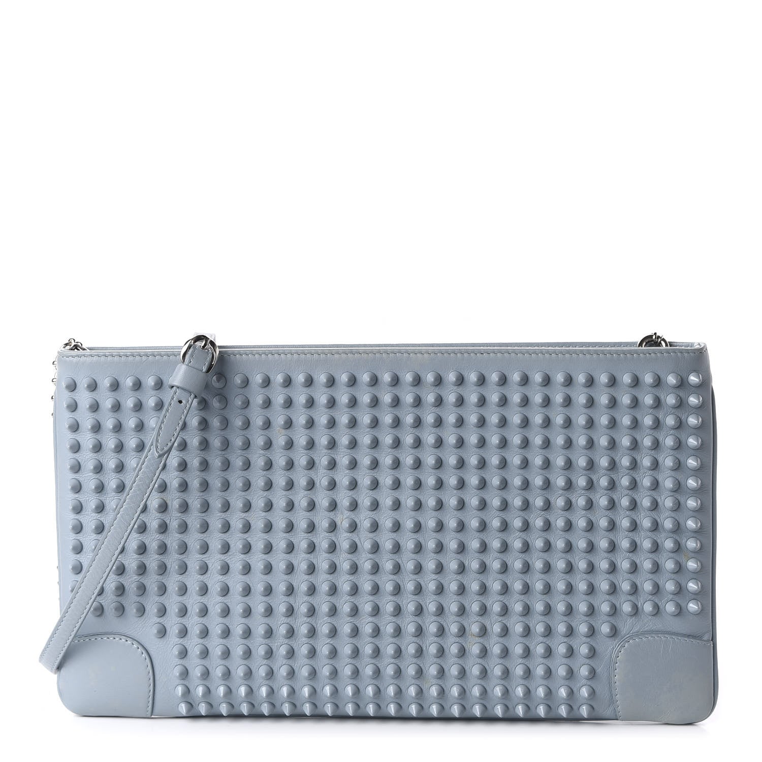 Christian Louboutin Calfskin Studded Loubiposh Clutch Horizon 1 of 10