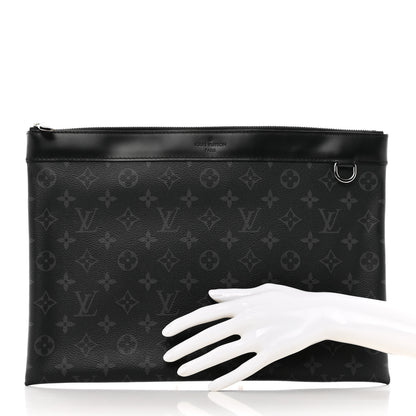 Louis Vuitton Monogram Eclipse Discovery Pochette GM 2 of 7