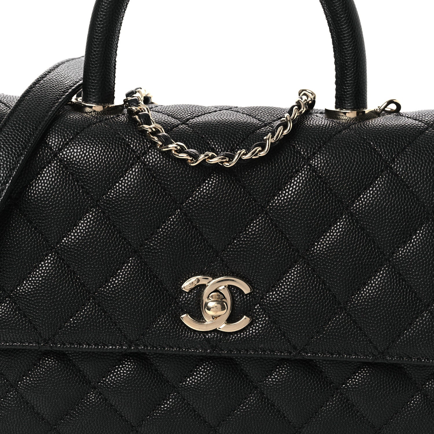 Chanel Caviar Quilted Mini Coco Handle Flap Black 8 of 14