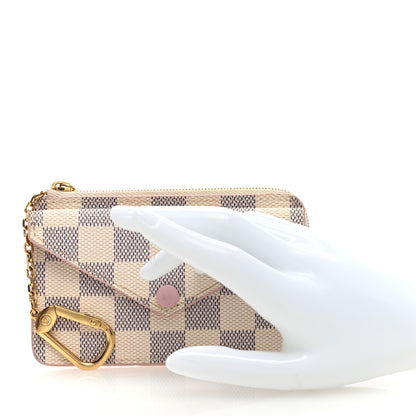 Louis Vuitton Damier Azur Recto Verso Card Holder Rose Ballerine 2 of 6
