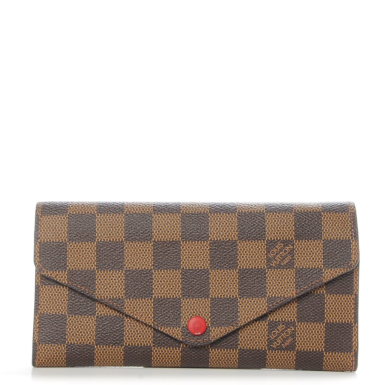 Louis Vuitton Damier Ebene Josephine Wallet Red 1 of 8