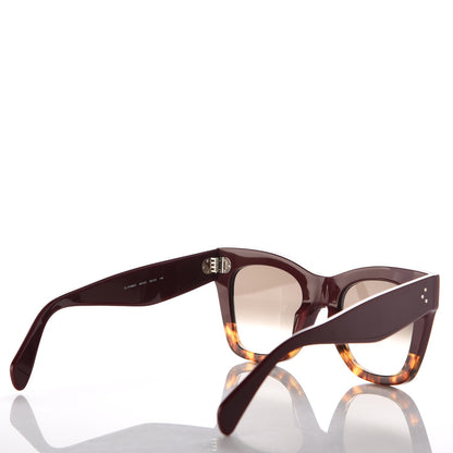 Celine Catherine Sunglasses CL 41090/F/S Burgundy Havana 4 of 7