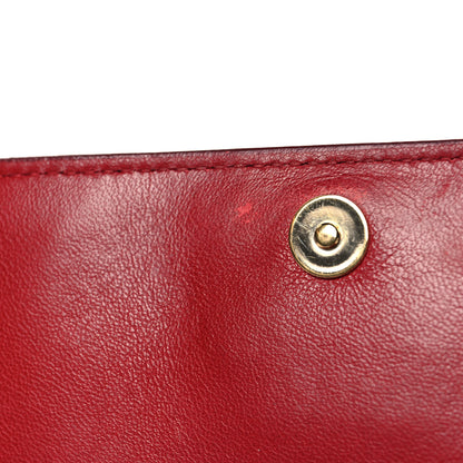 Prada Saffiano Fiocco Bow Flap Wallet Fuoco 12 of 13