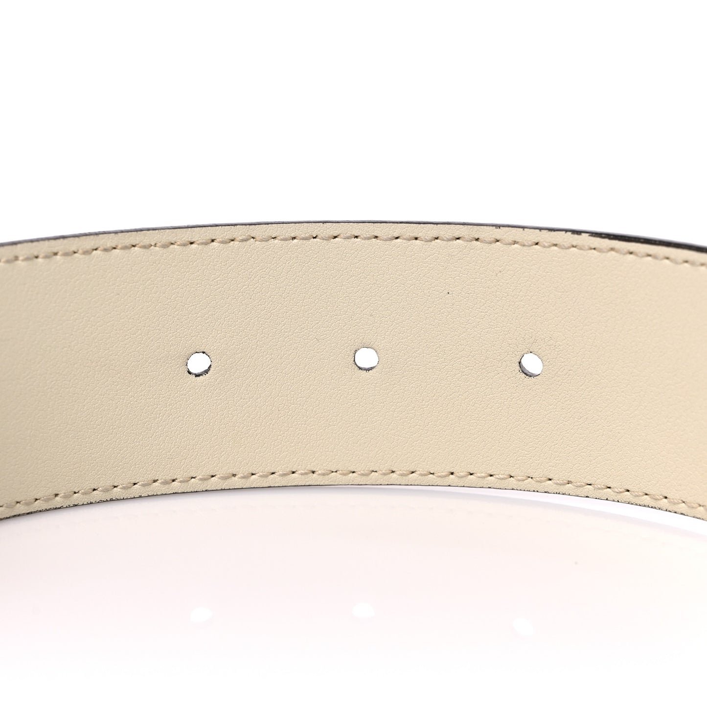 Calfskin Crystal Double G 40mm Belt 80 32 White Multicolor