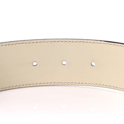 Gucci Calfskin Crystal Double G 40mm Belt 80 32 White Multicolor 4 of 8