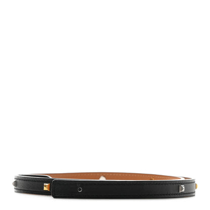 Hermes Swift 14mm Studded Belt Strap 75 Black 1 of 4