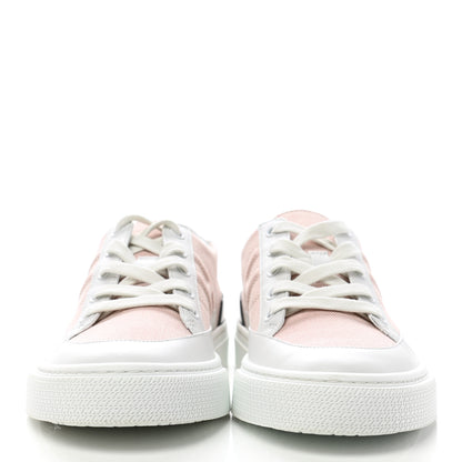 Hermes Canvas Calfskin Deep Sneakers 38.5 Framboise White 2 of 11