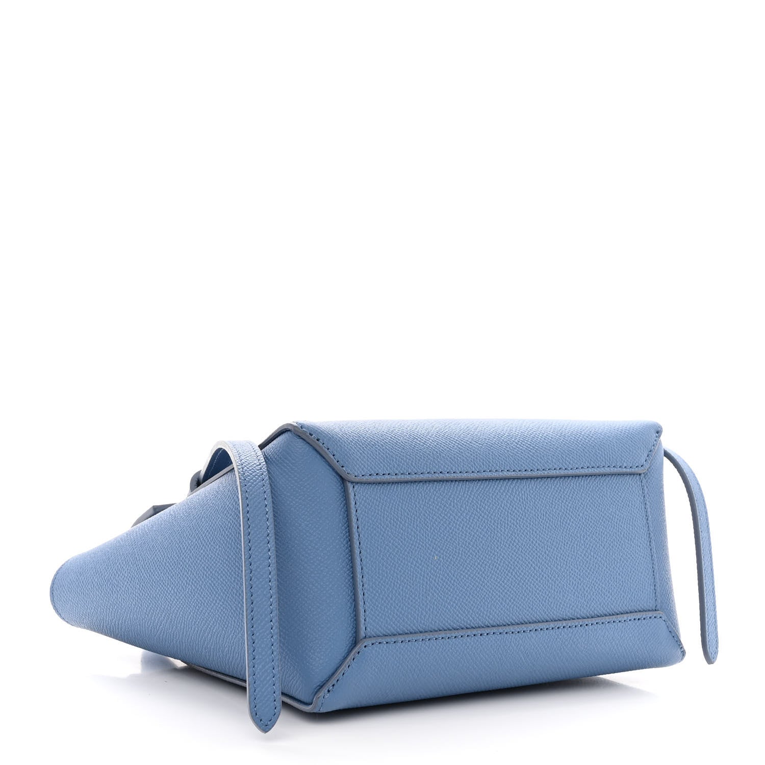Celine Grained Calfskin Nano Belt Bag Azure 4 of 10