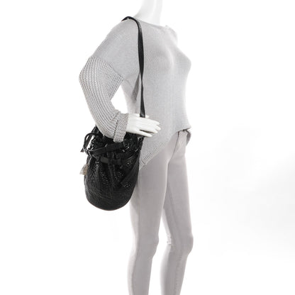 Alexander Wang Pebbled Lambskin Diego Bucket Bag Black w Black Hardware 2 of 8
