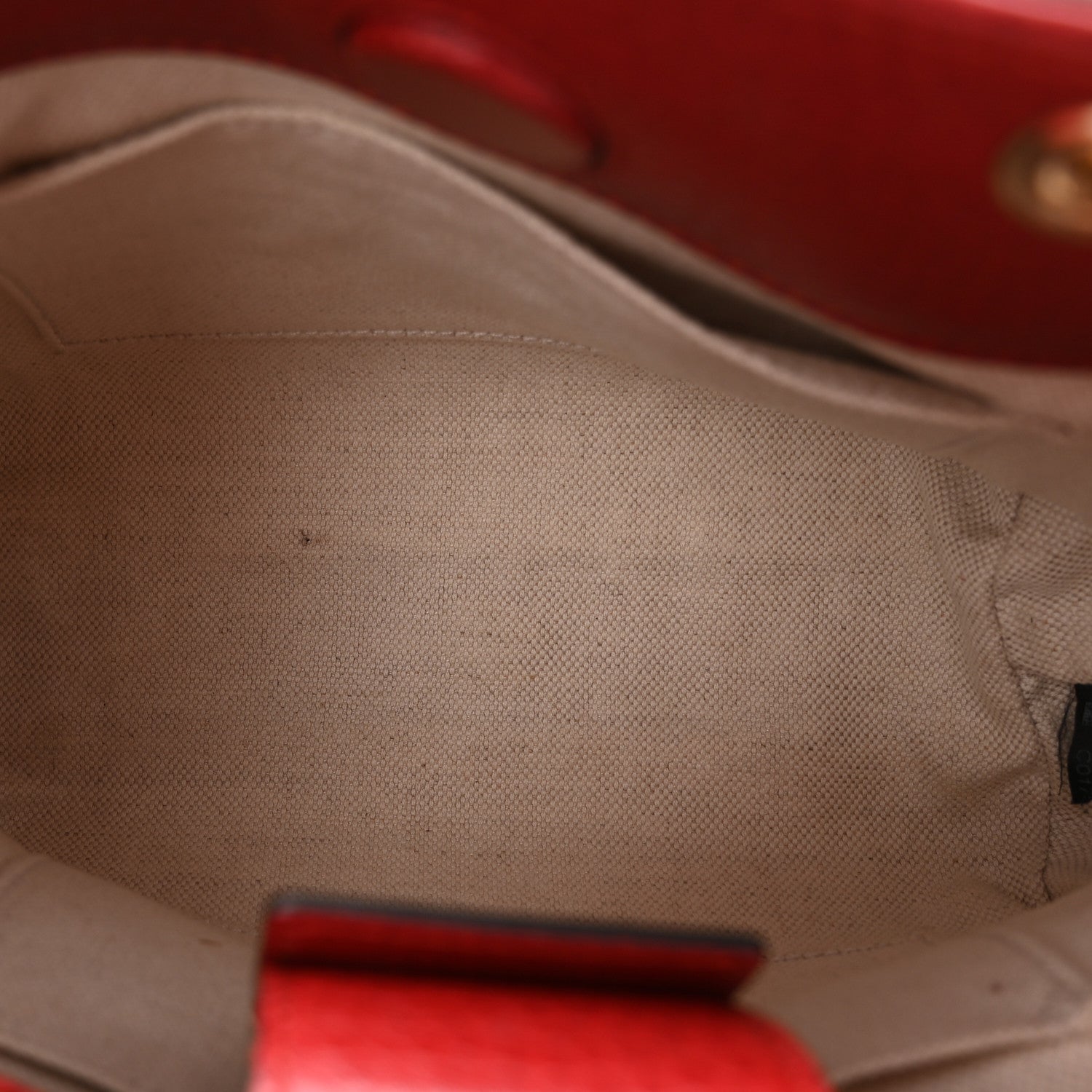 Gucci Calfskin Mini Bamboo Shopper Tote Red 8 of 19