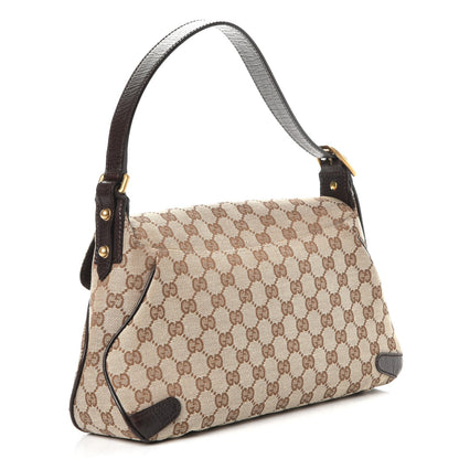 Gucci Monogram Horsebit Chain Flap Shoulder Bag Brown 3 of 7