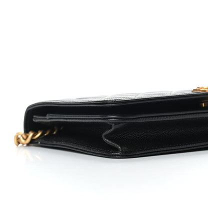 Chanel Caviar Quilted Boy Wallet On Chain WOC Black 8 of 11