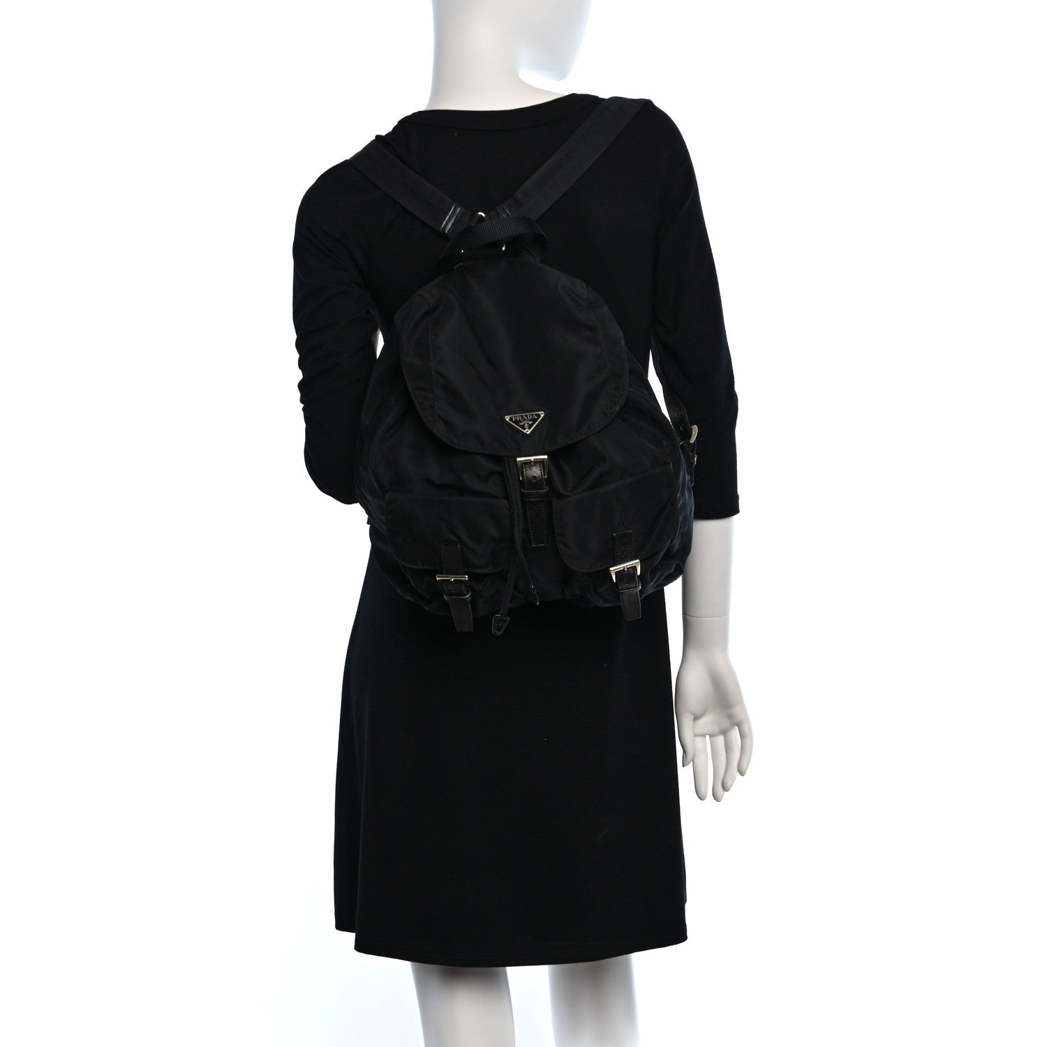 Prada Tessuto Nylon Vela Backpack Black 2 of 10