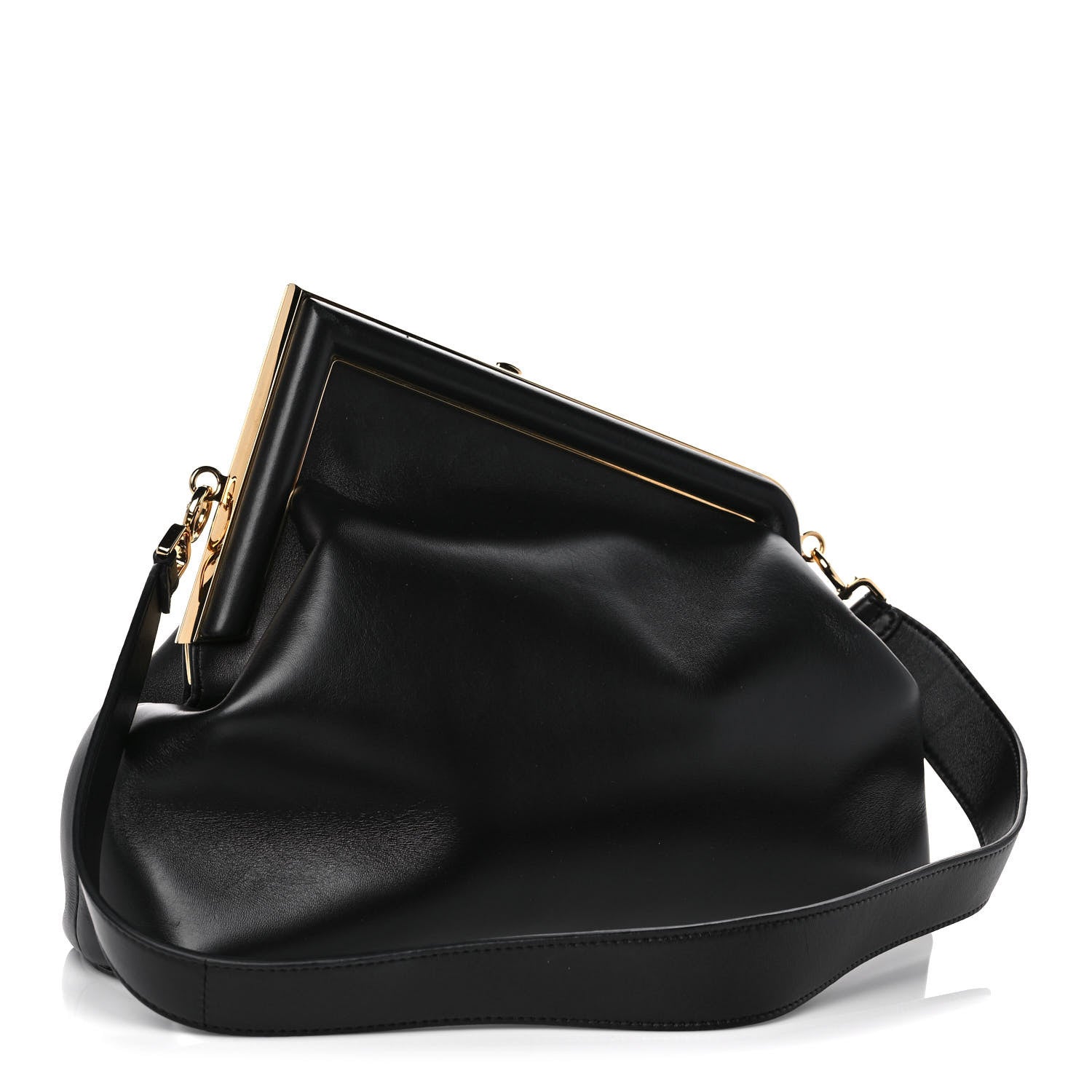 Fendi Shiny Nappa Medium Fendi First Black 2 of 10
