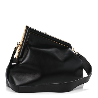Fendi Shiny Nappa Medium Fendi First Black 2 of 10