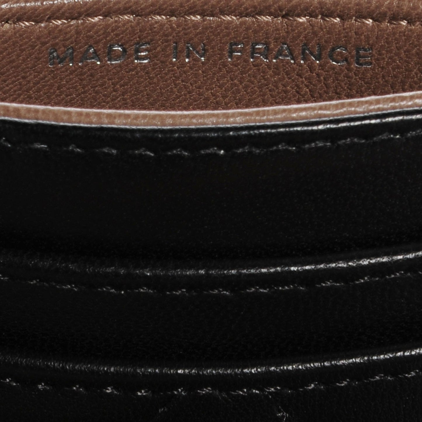 Lambskin Quilted Card Holder Black