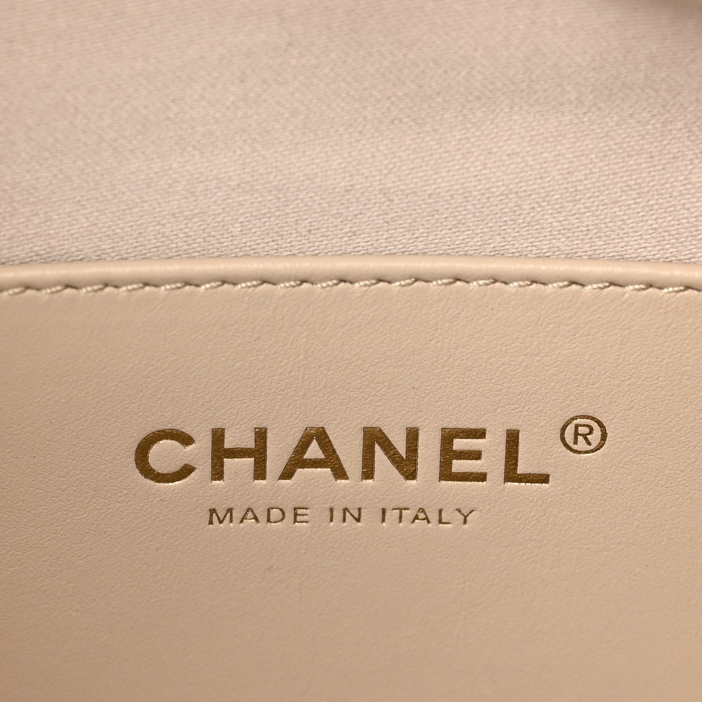 Caviar Quilted Medium Chanel 25 Handbag Beige