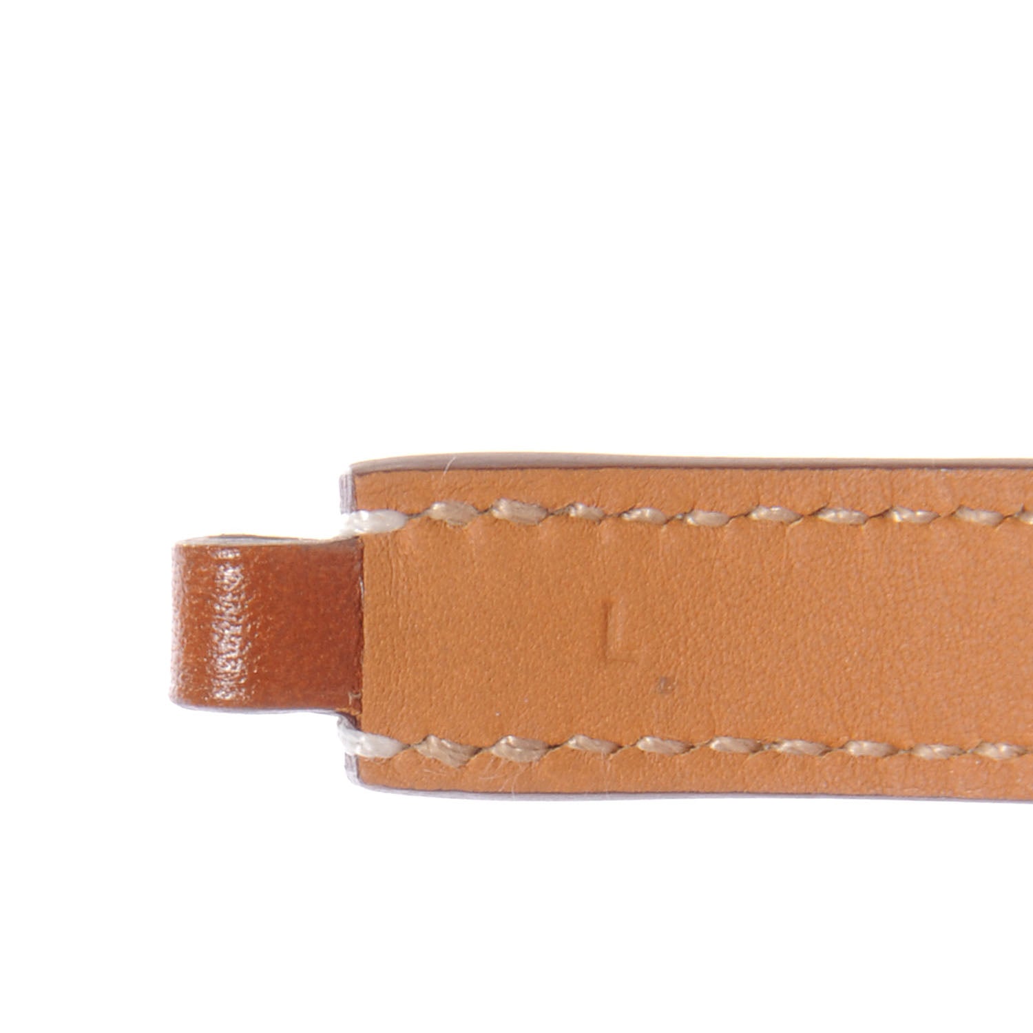 Hermes Chamonix Rivale Double Tour Bracelet Large Fauve 6 of 6