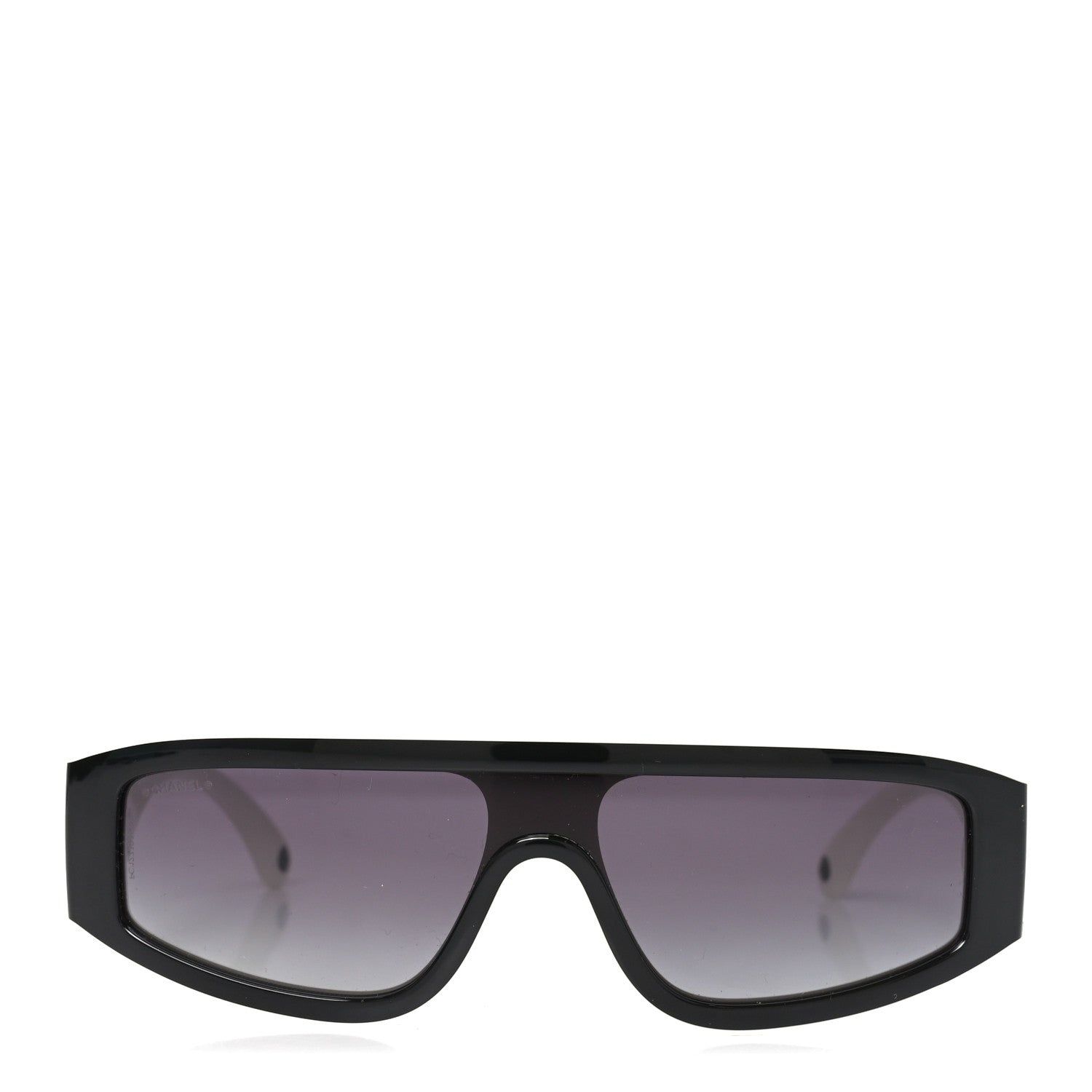 Chanel Acetate Cat Eye Sunglasses 6057 Black White 2 of 7