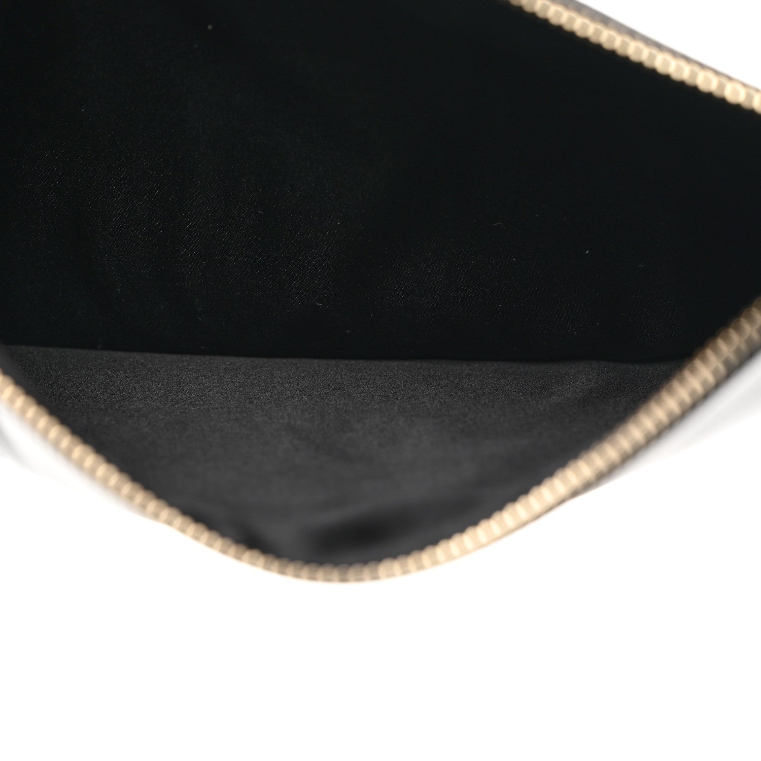Valentino Garavani Calfskin VLTN Large Flat Zip Pouch Black 5 of 8