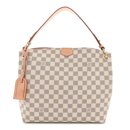 Louis Vuitton Damier Azur Graceful PM Rose Ballerine 1 of 12
